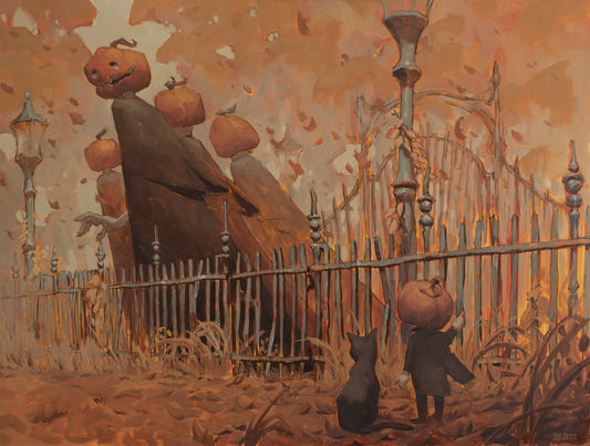 Halloween 2022 by Edward Delandre - oil painting