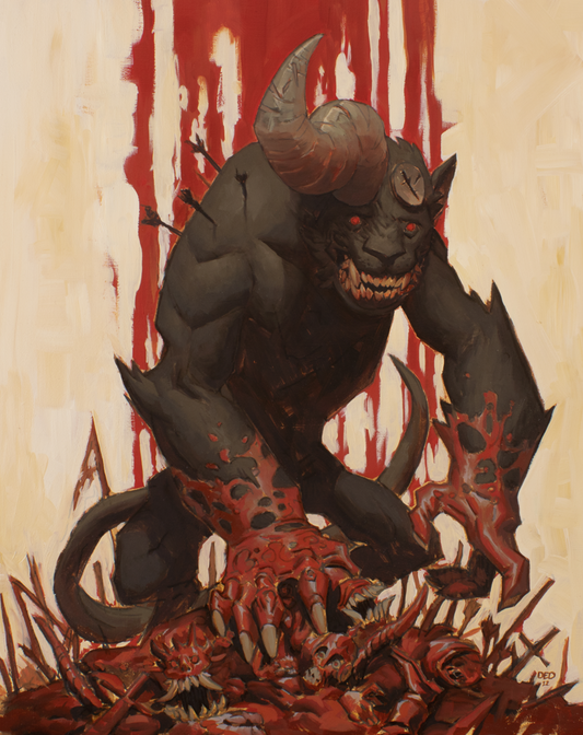 Zodd by Edward Delandre - oil painting